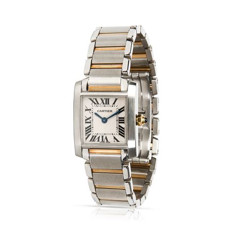 cartier tank francaise 18k gold